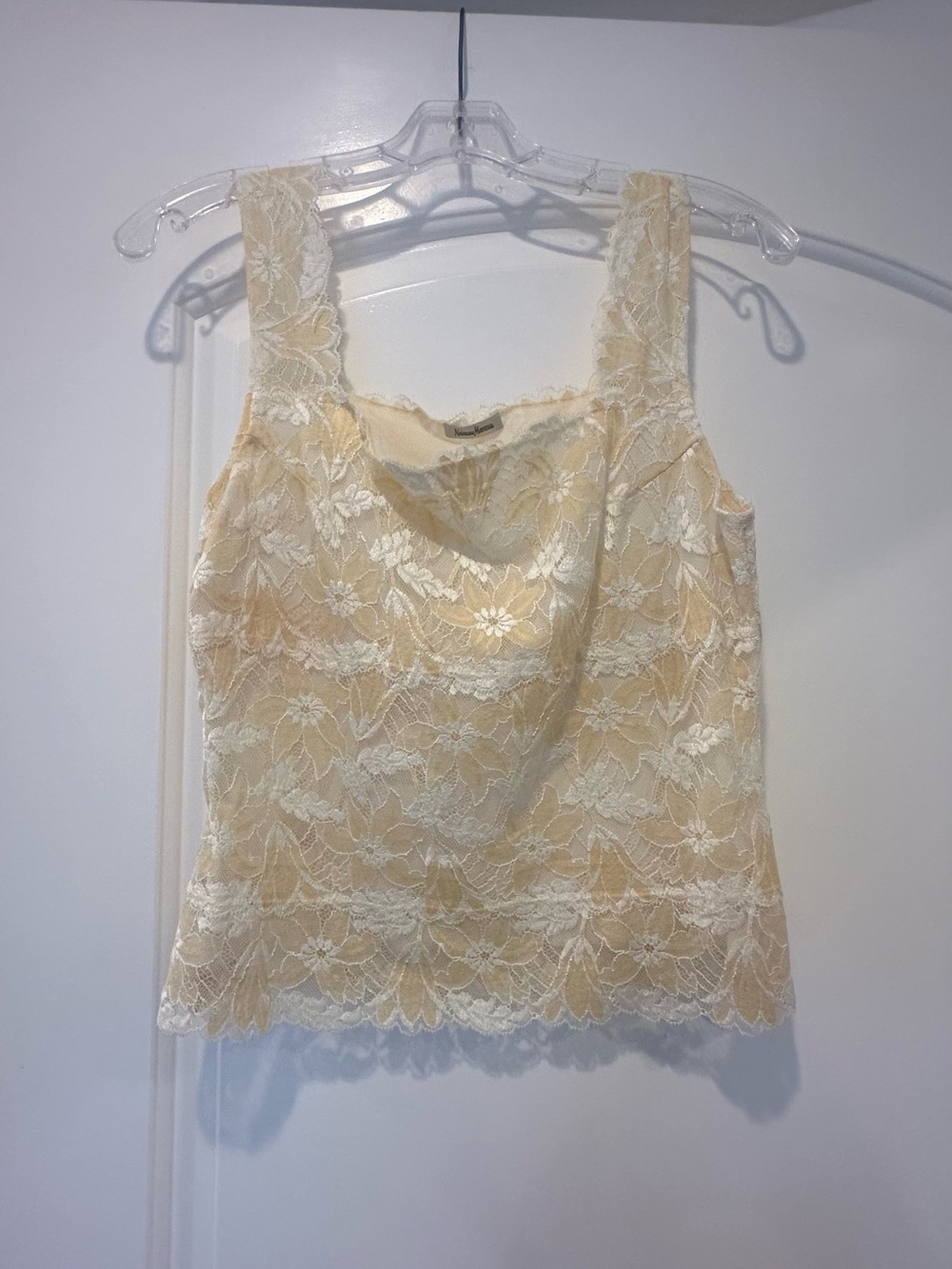 Neiman Marcus Ivory Lace Camisole